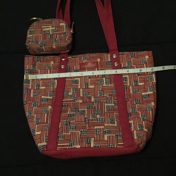 Longaberger American Flag Retired Tote & Key/Coin - Picture 6 of 8